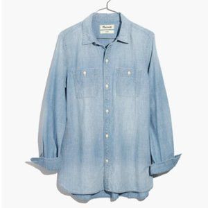 Madewell Chambray Ex Boyfriend Denim Top